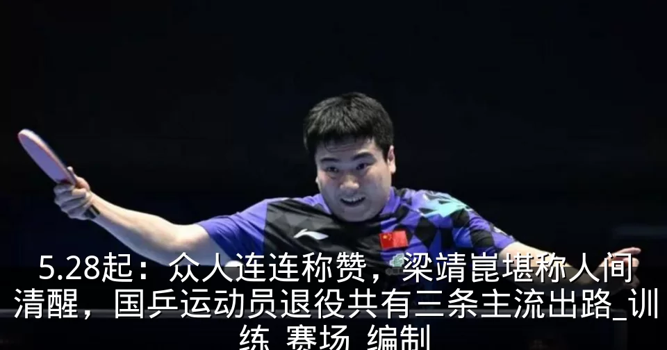 5.28起:众人连连称赞,梁靖崑堪称人间清醒,国乒运动员退役共有三条主流出路_训练_赛场_编制