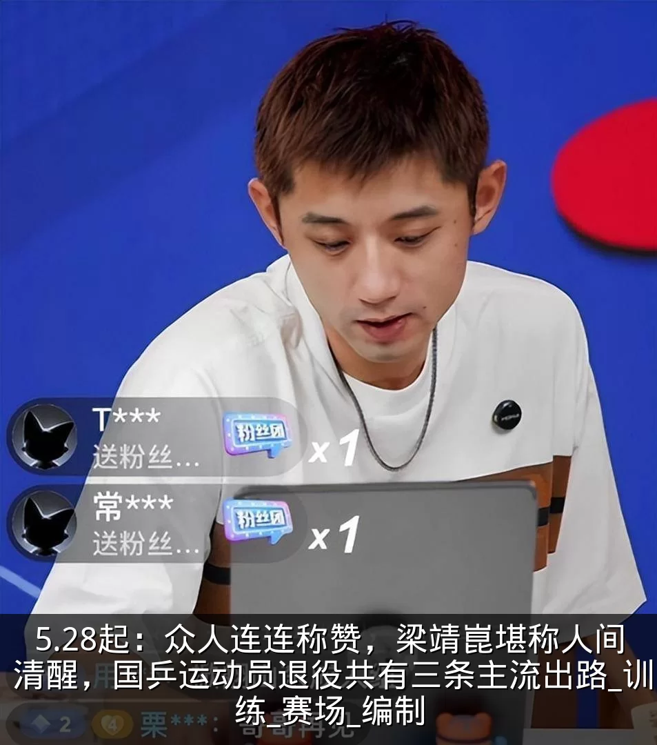 5.28起:众人连连称赞,梁靖崑堪称人间清醒,国乒运动员退役共有三条主流出路_训练_赛场_编制